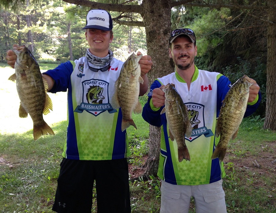 2016 Conestogo Lake winners Owen Mueller (left) and Mark Biesinger (right).